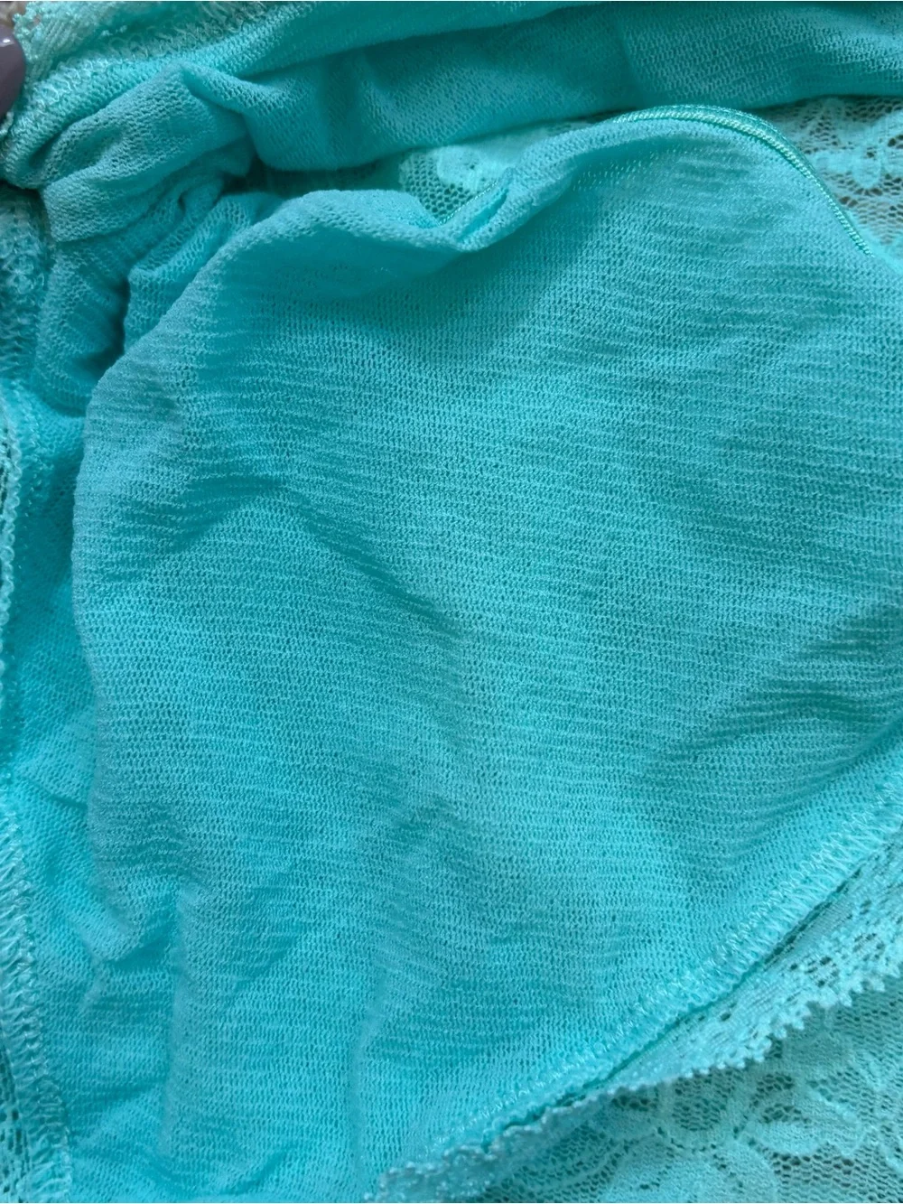 Victoria’s Secret Angels‎ Turquoise Lace Camisole and Matching Panties Size S/M_10